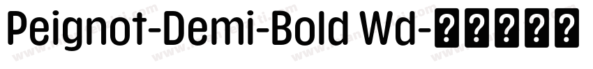 Peignot-Demi-Bold Wd字体转换